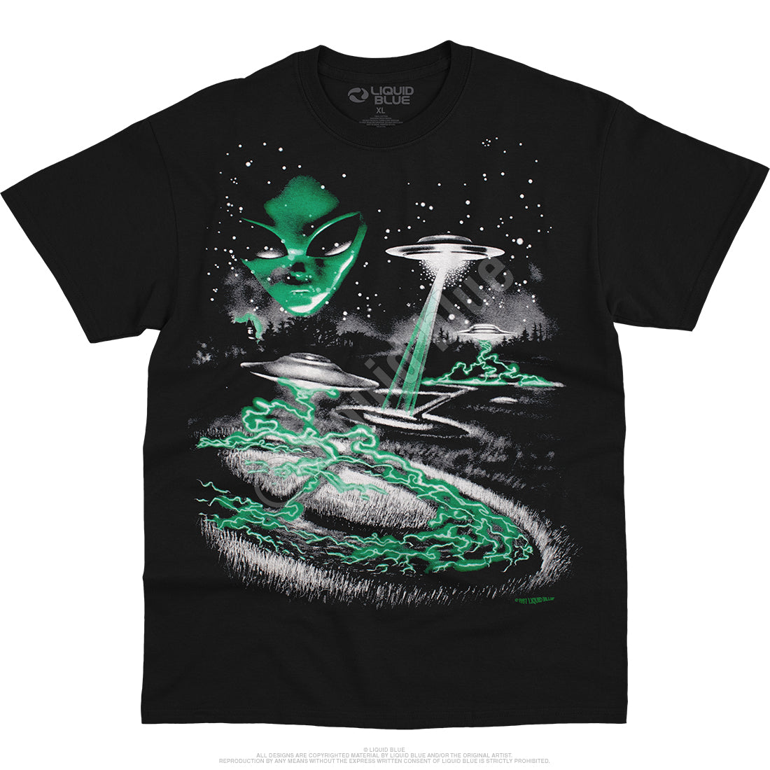 Alien Invasion Black Tee