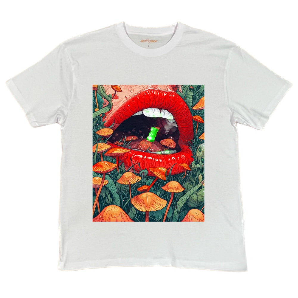 Acid Drop Shrooms & Lips Tee