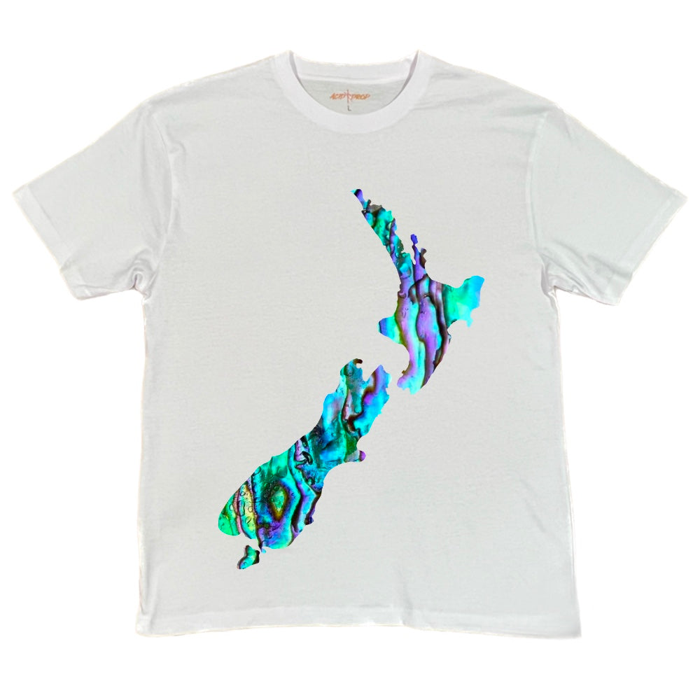 Aotearoa New Zealand Map Paua Tee