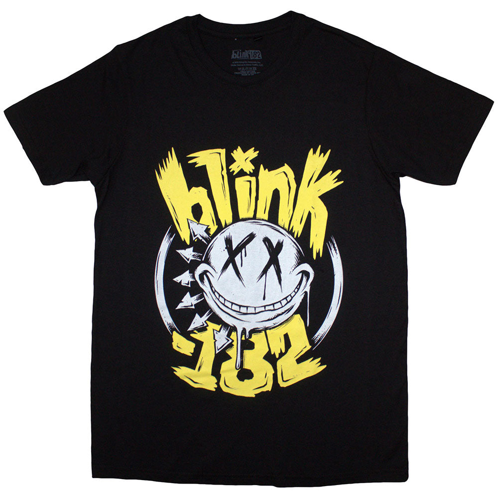 Blink 182 Happy Face Womens Black Tee