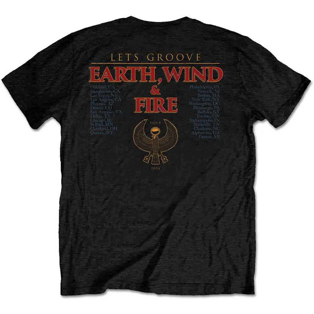 Earth Wind & Fire Let's Groove Black Tee