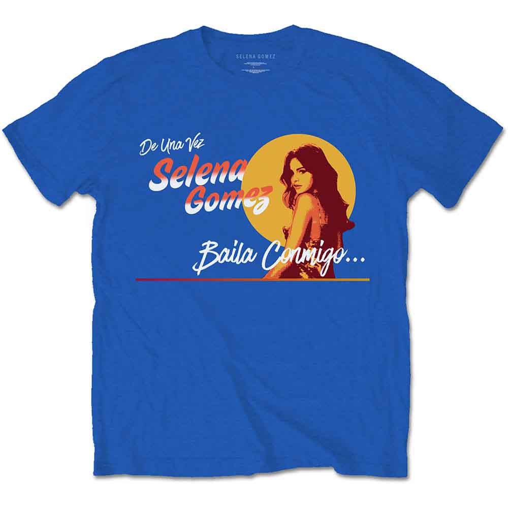 Salena Gomez Mural Blue Tee