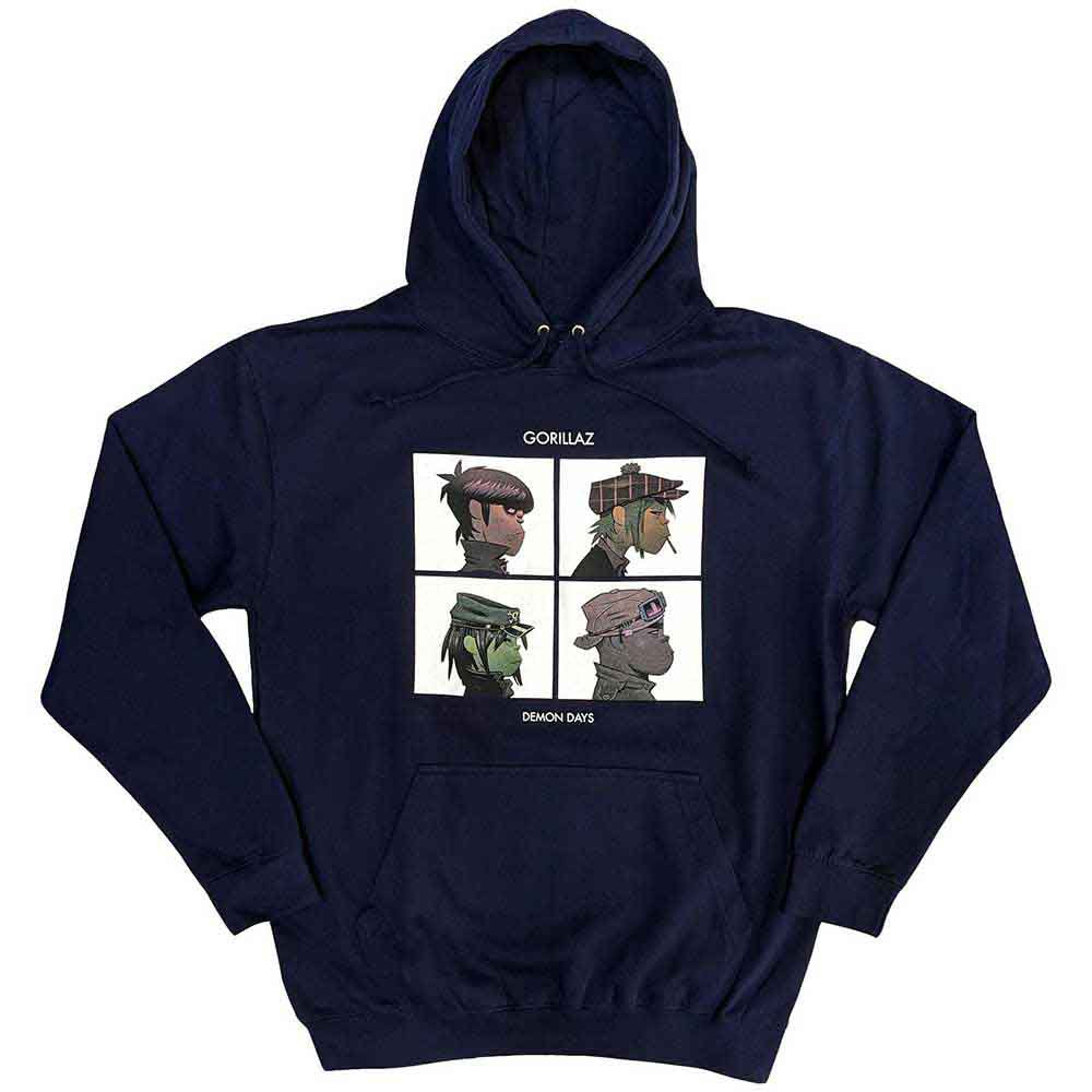 Gorillaz Demon Days Navy Hoodie