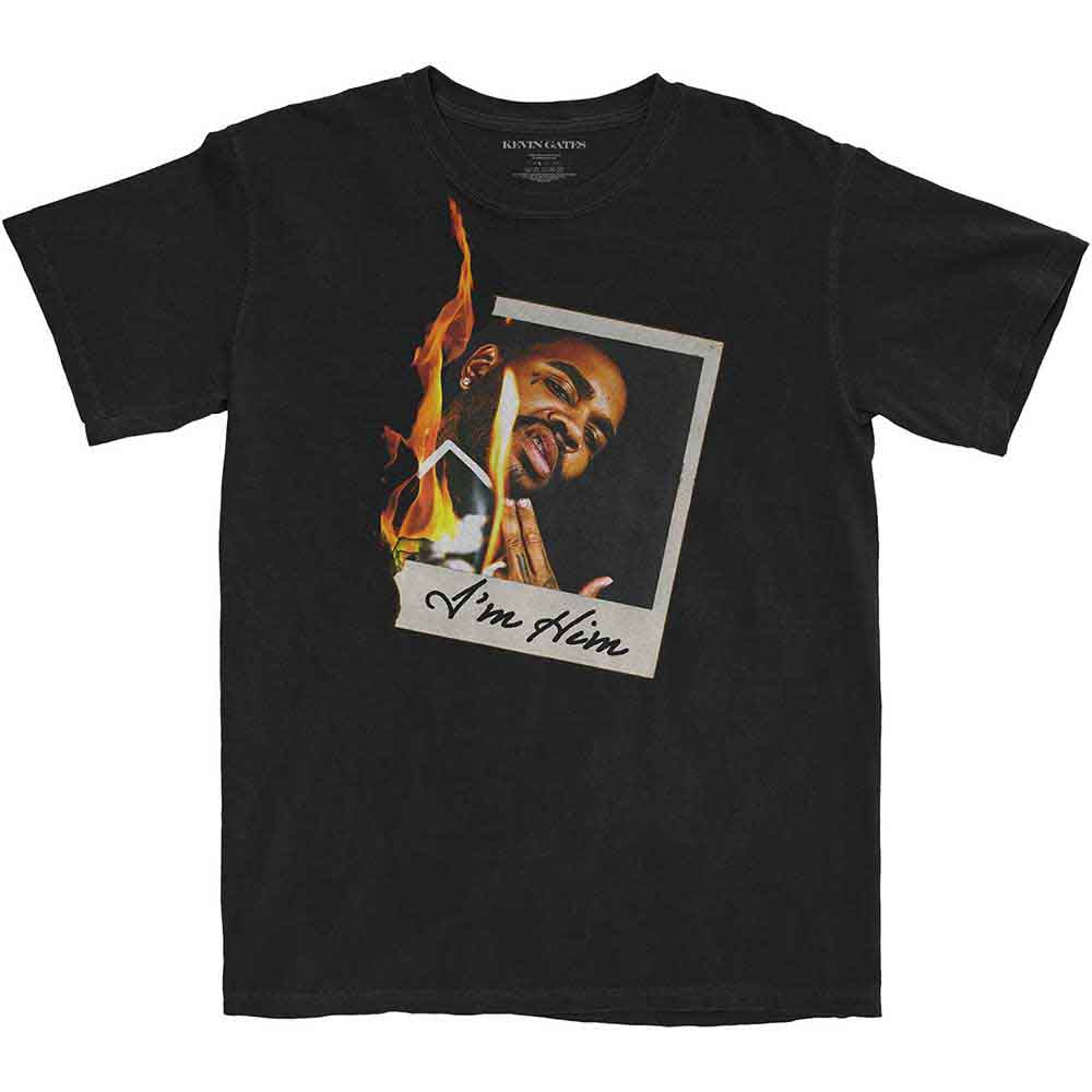 Kevin Gates Polaroid Flame Black Tee