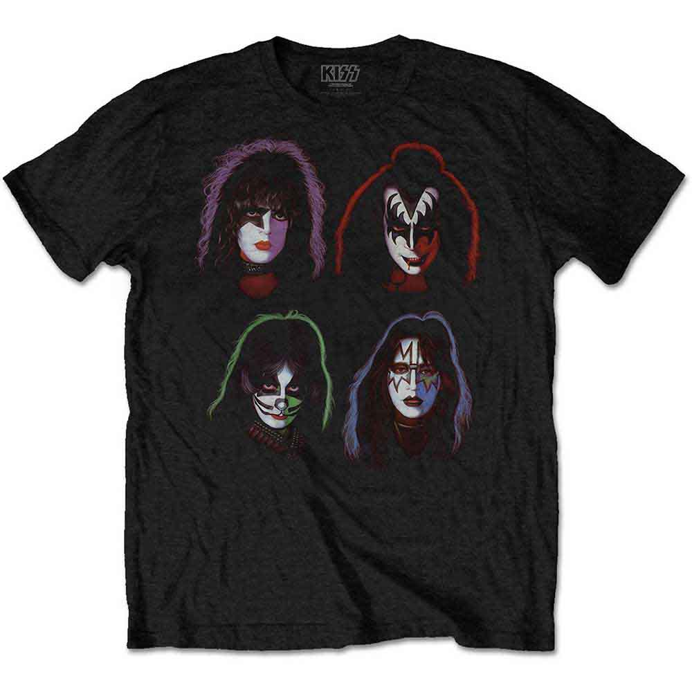 KISS Faces Black Tee