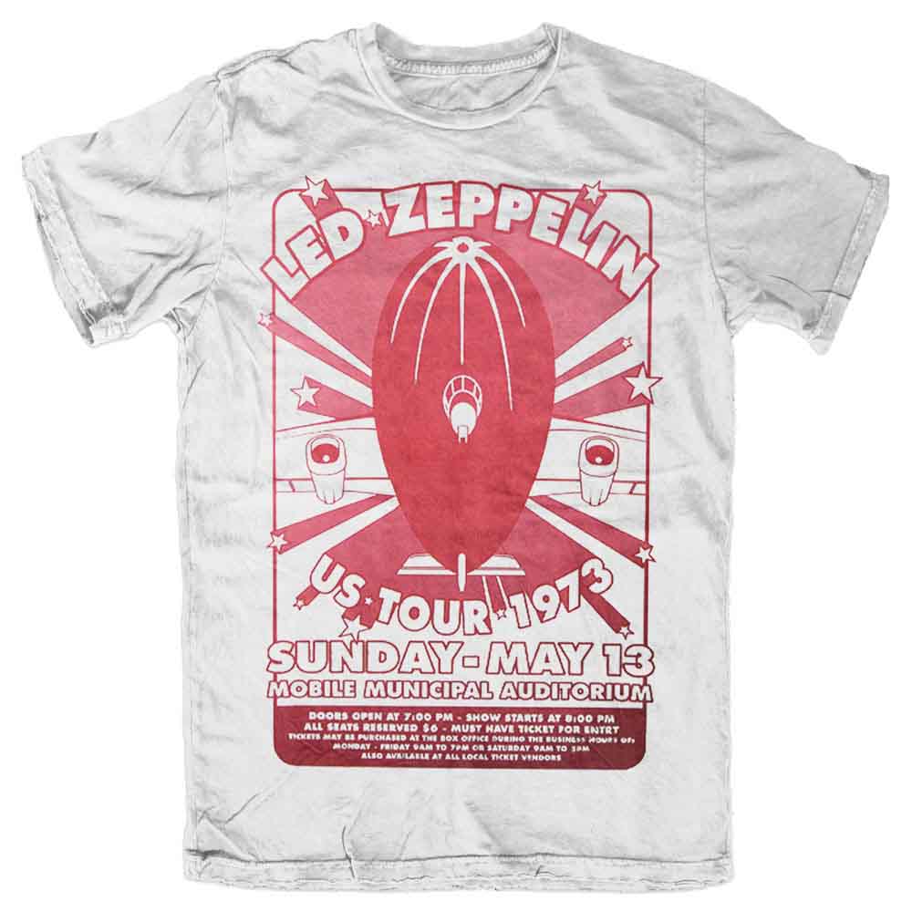 Led Zeppelin Mobile Municipal White Tee