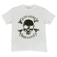 Live to Ride Skull Tee