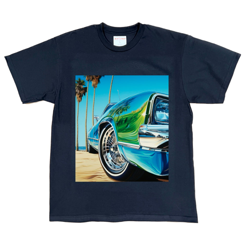 Low Rider Beach Scene Design Tee