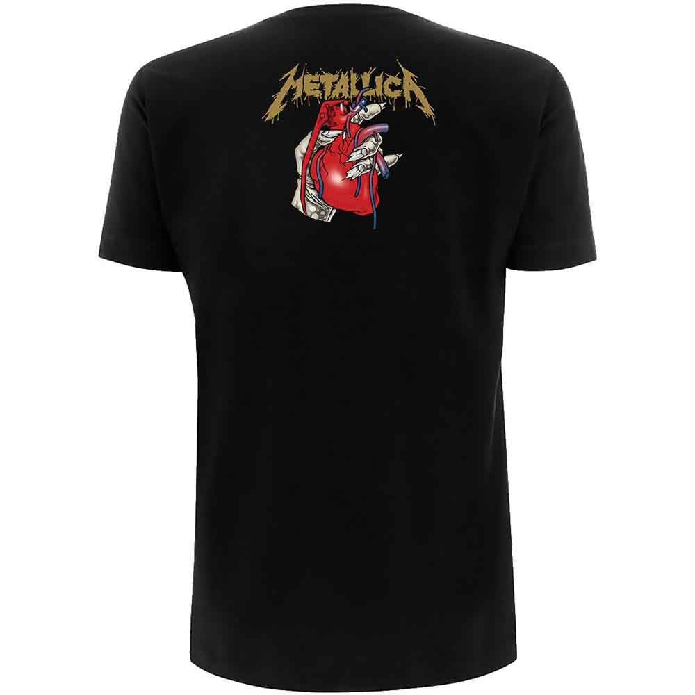 Metallica Heart Explosive Black Tee