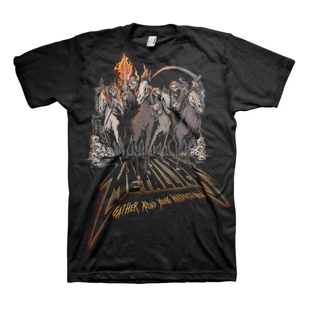 Metallica 40th Anniversary Horsemen Black Tee