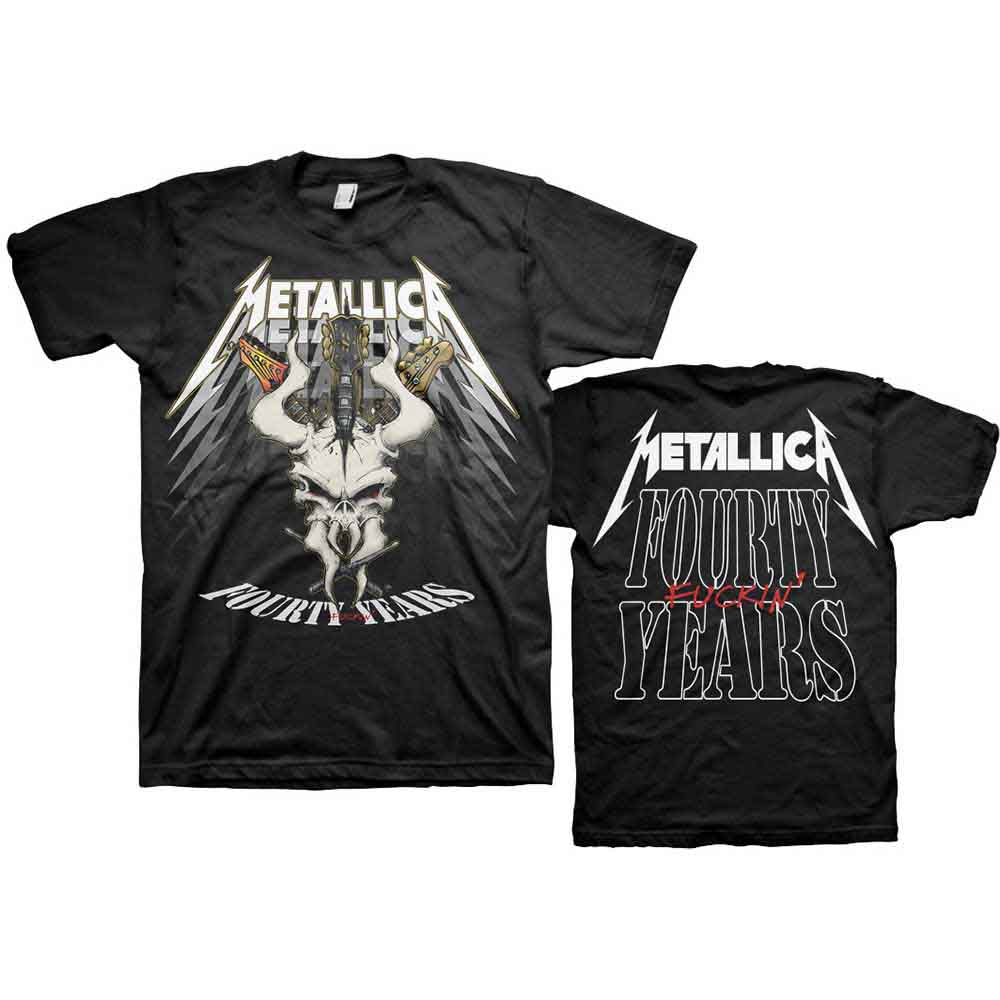 Metallica 40th Anniversary Forty Years Black Tee