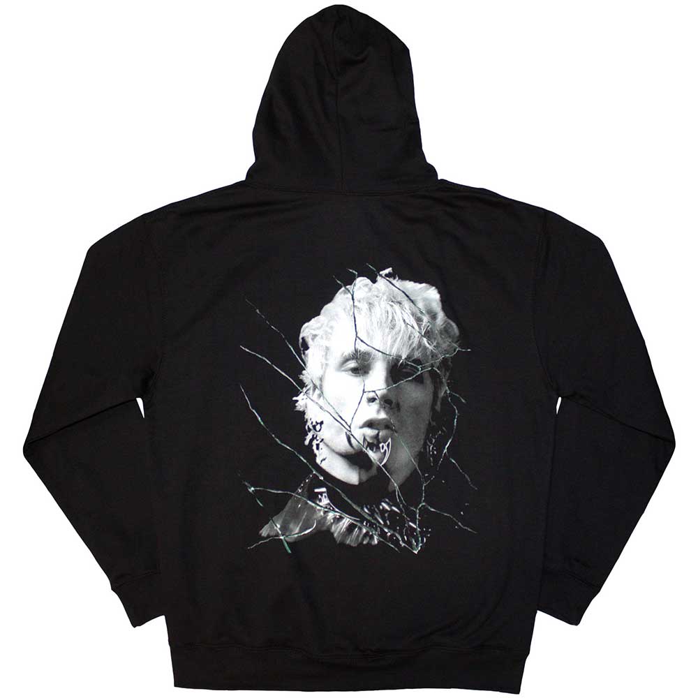 Machine Gun Kelly Cracked Glass Black Hoodie