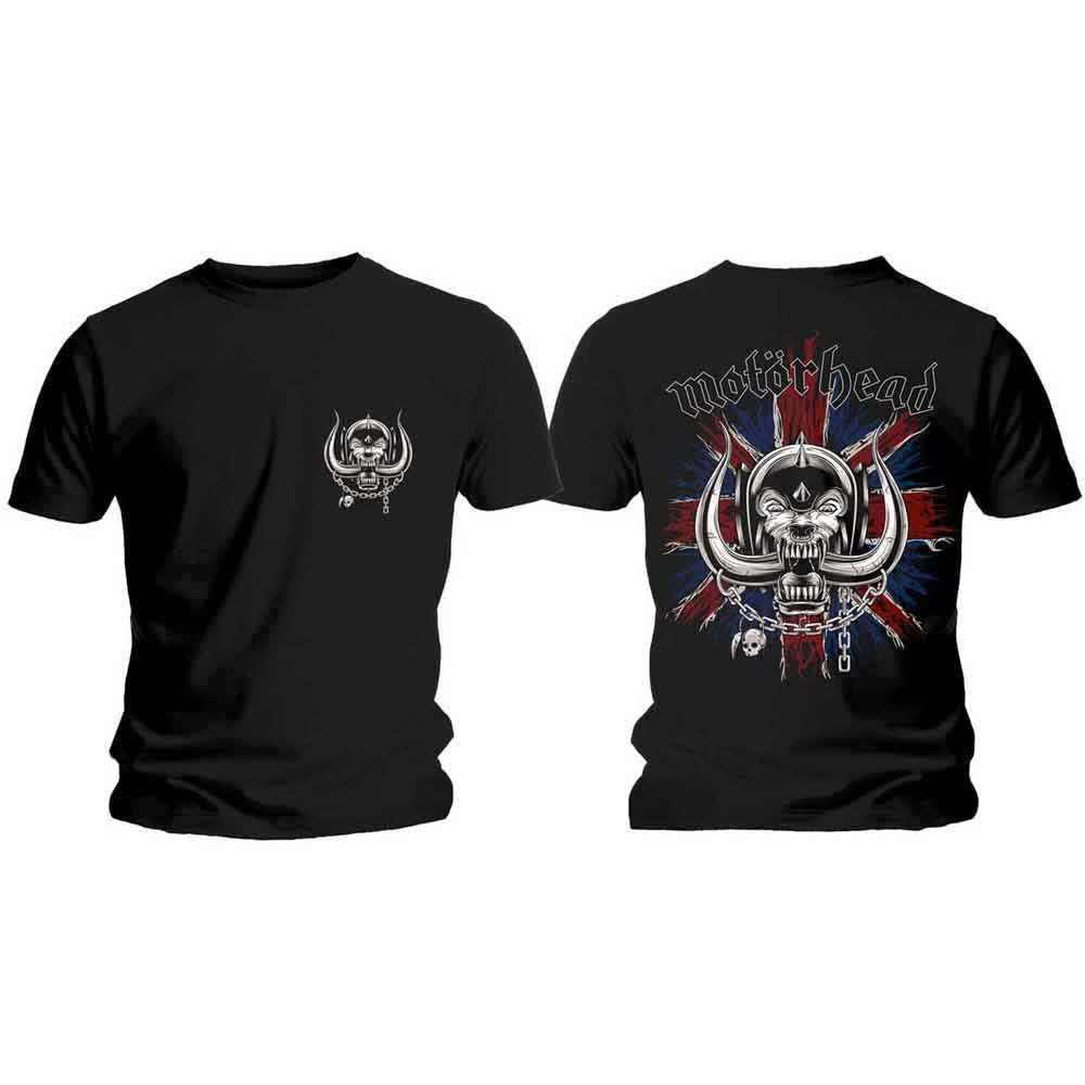 Motorhead British Warpig & Logo Black Tee