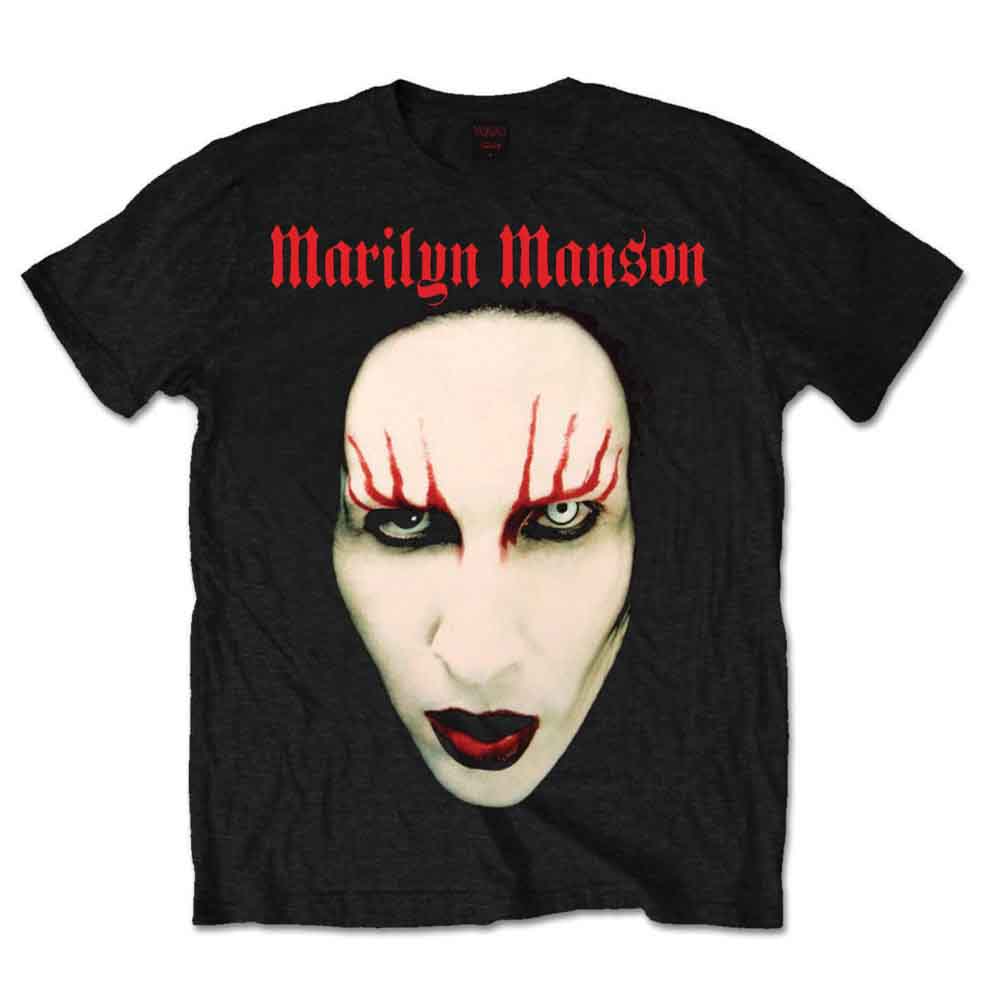 Marilyn Manson Red Lips Black Tee