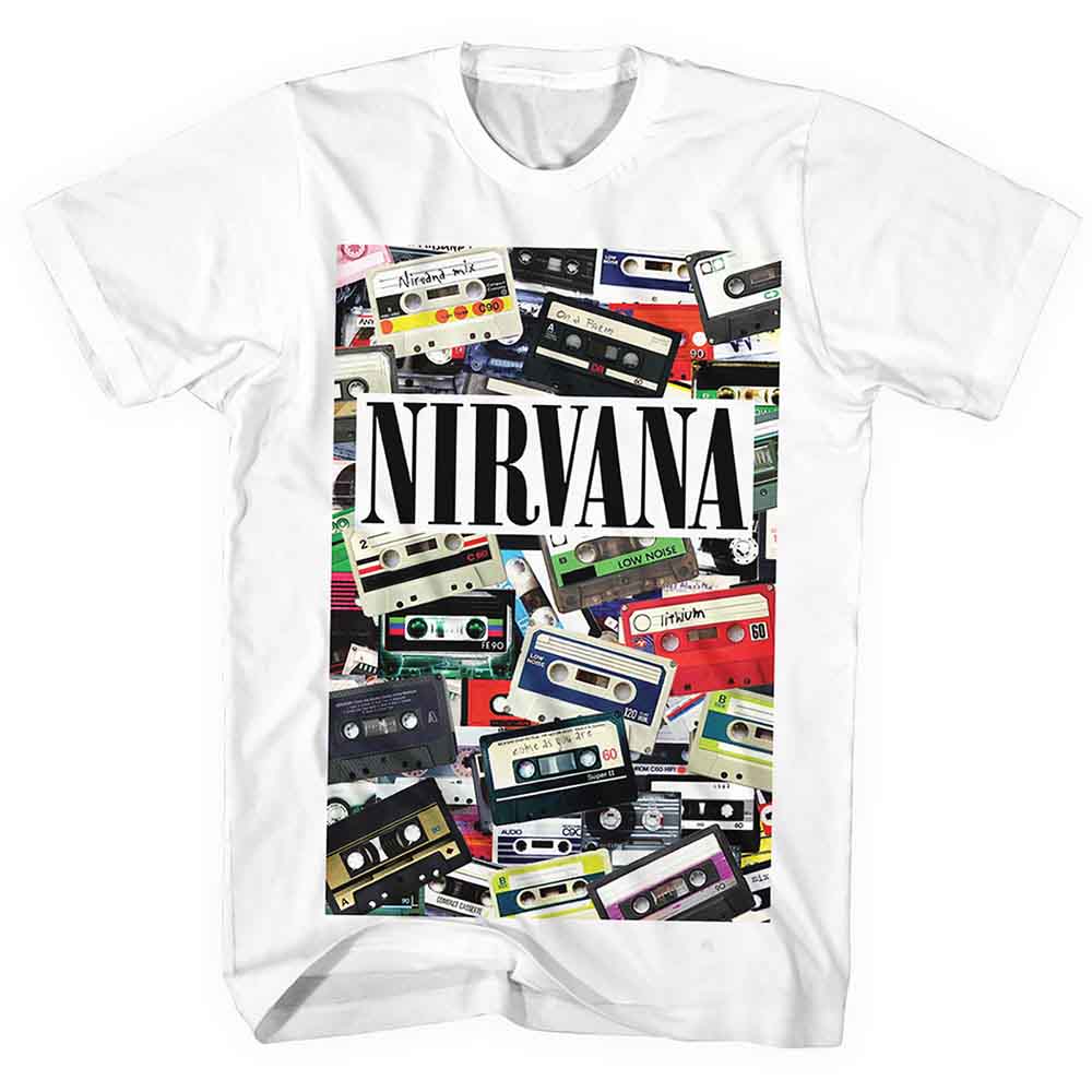 Nirvana Cassettes White Tee