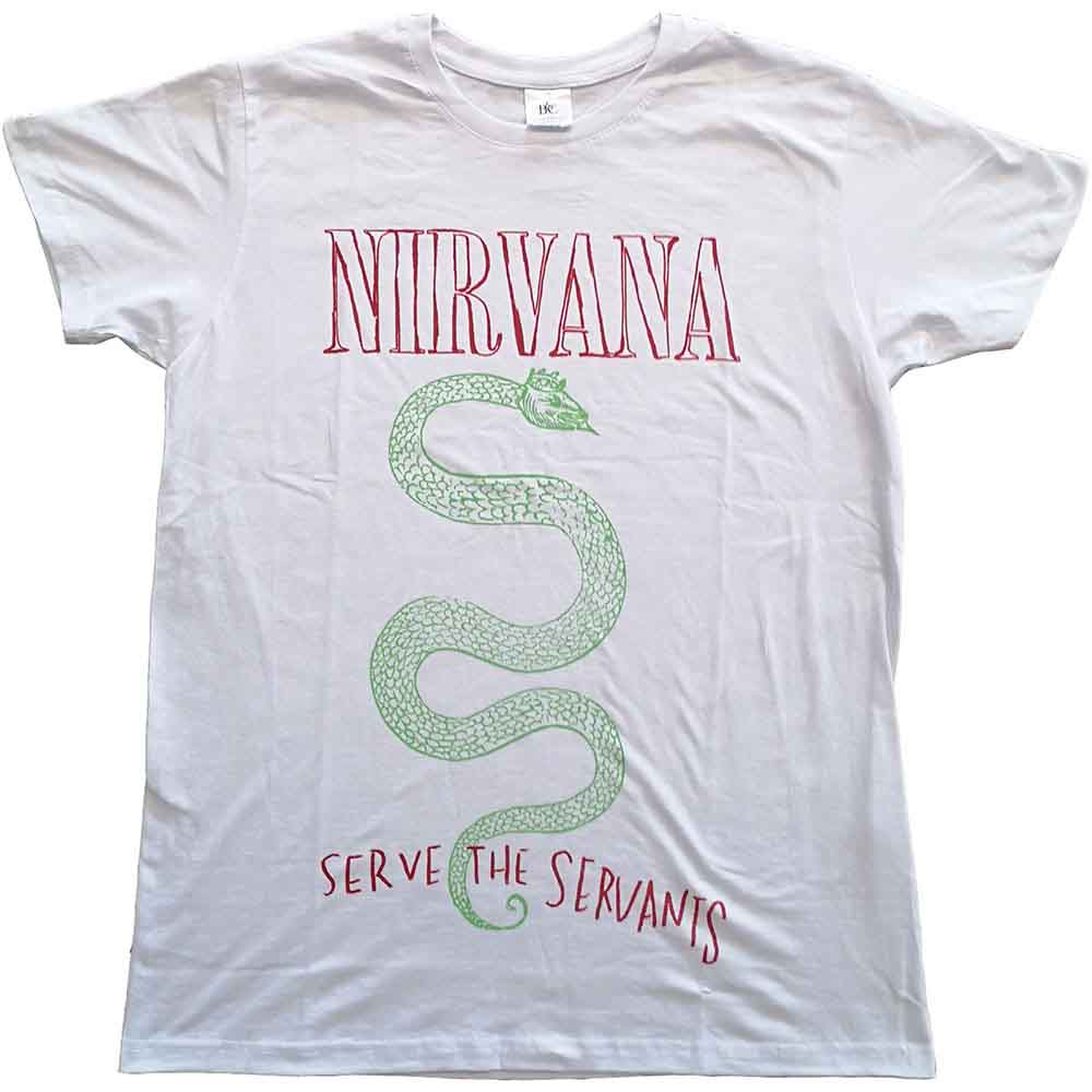 Nirvana Serve the Servants White Tee