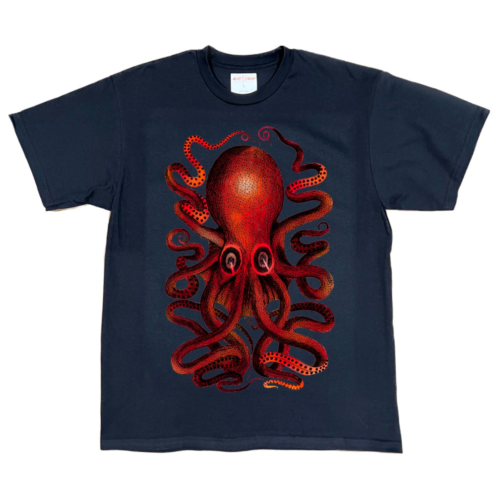 Octopus Red Glow Design Tee