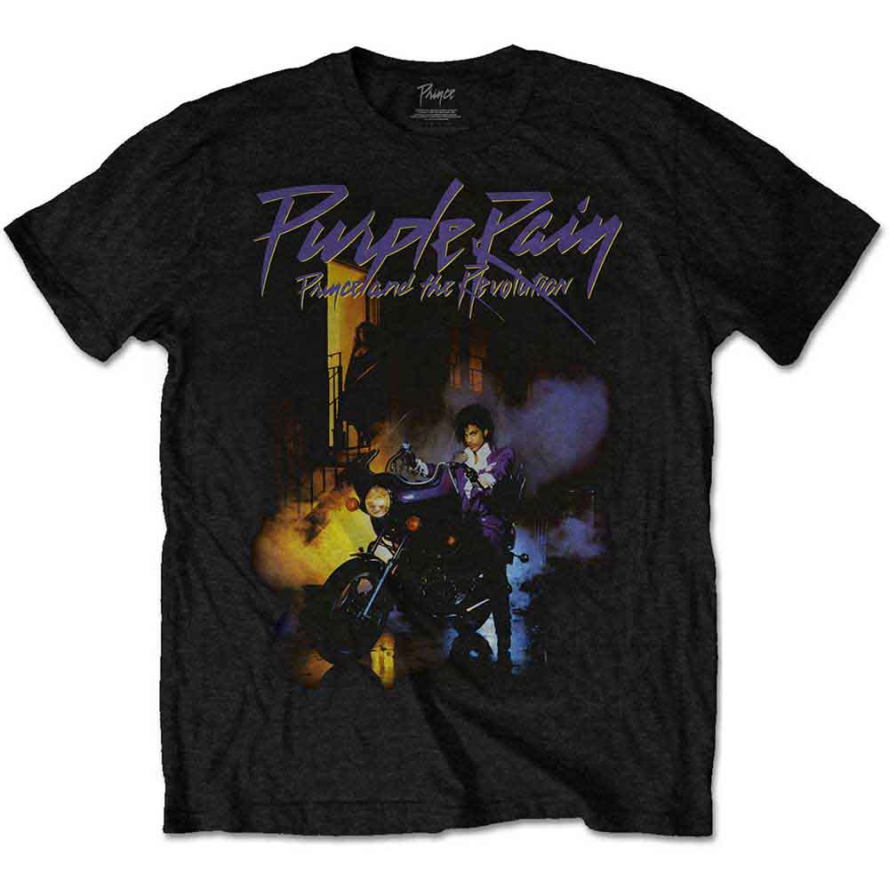 Prince Purple Rain Black Tee