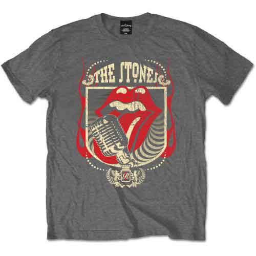 Rolling Stones 40 Licks Charcoal Tee