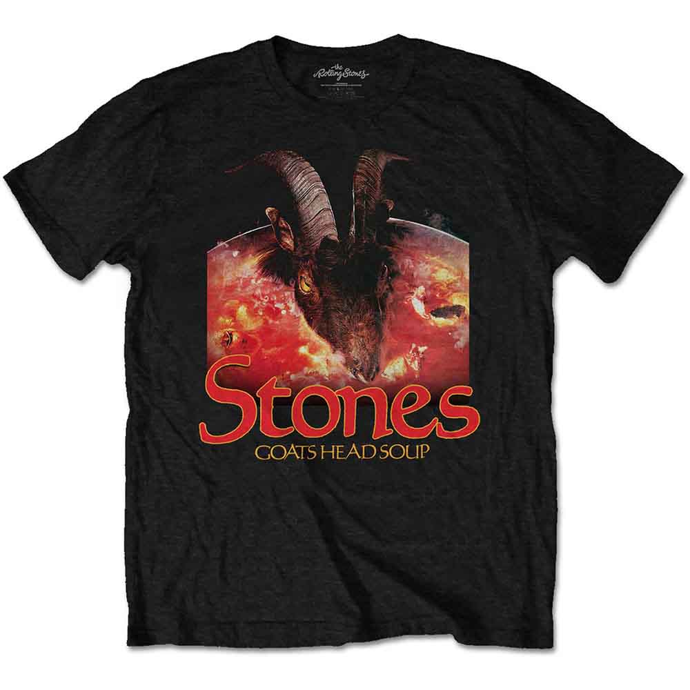 Rolling Stones Goats Head Soup with Logo Black Tee