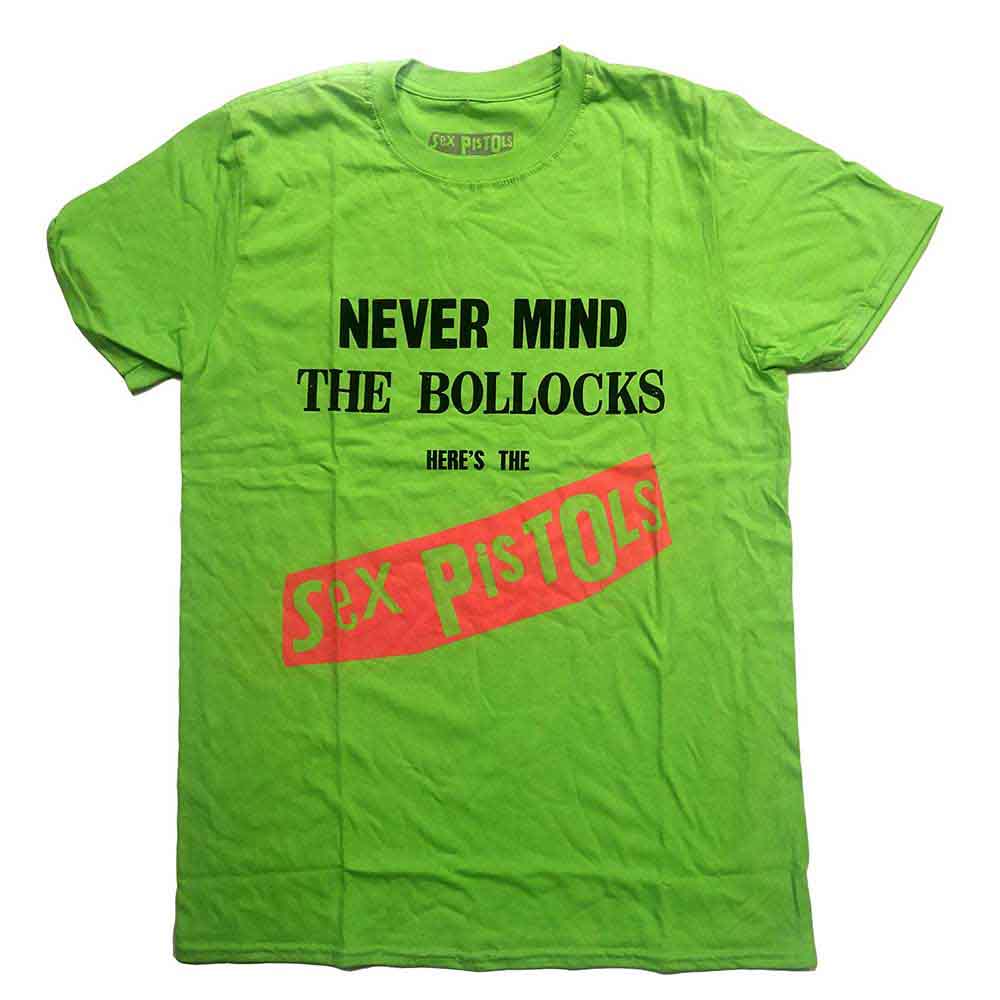 Sex Pistols Never Mind Original Album Green Tee