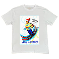 Skiing in France Design Tee