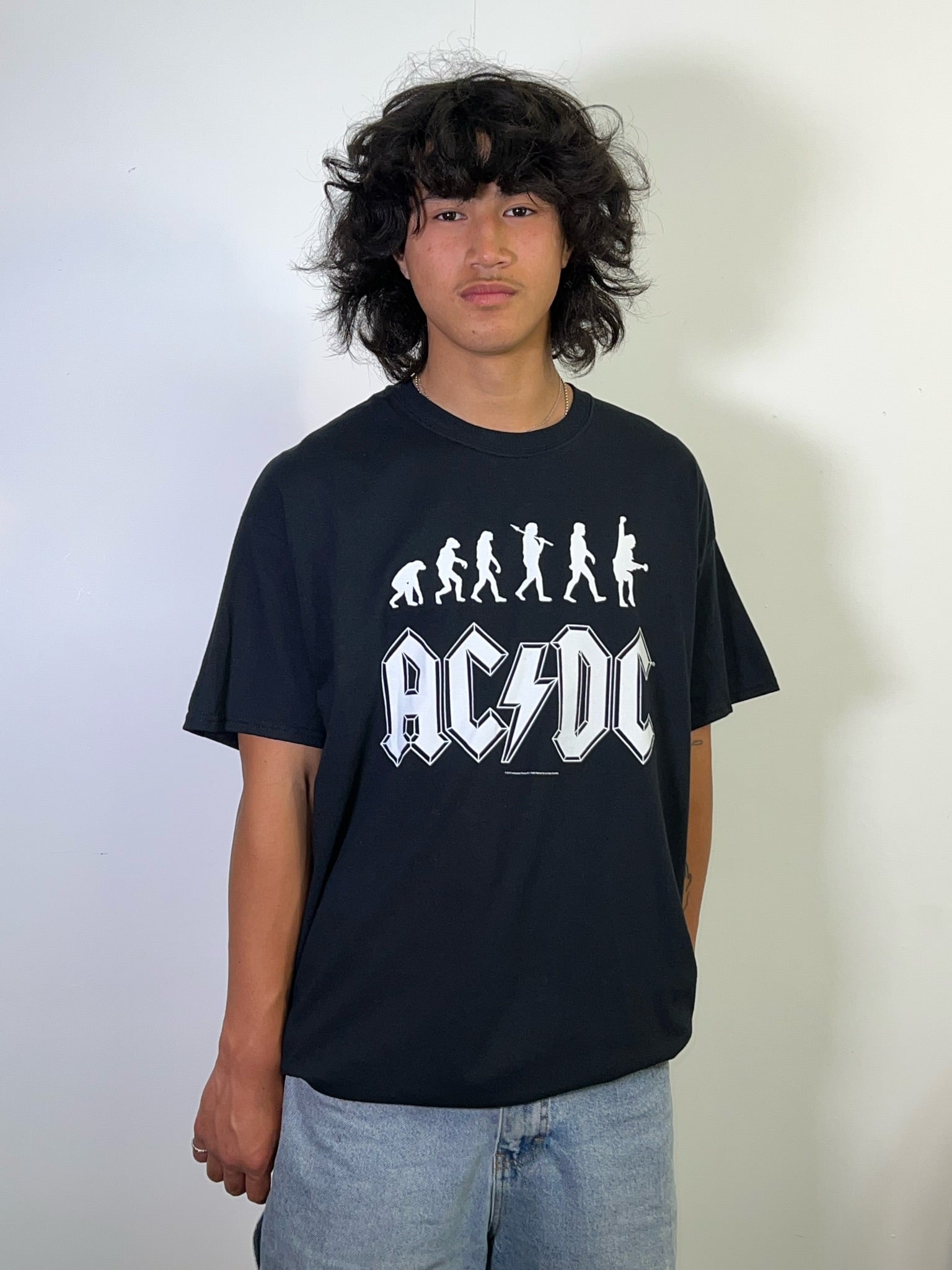 AC-DC Rock Evolution Black Tee