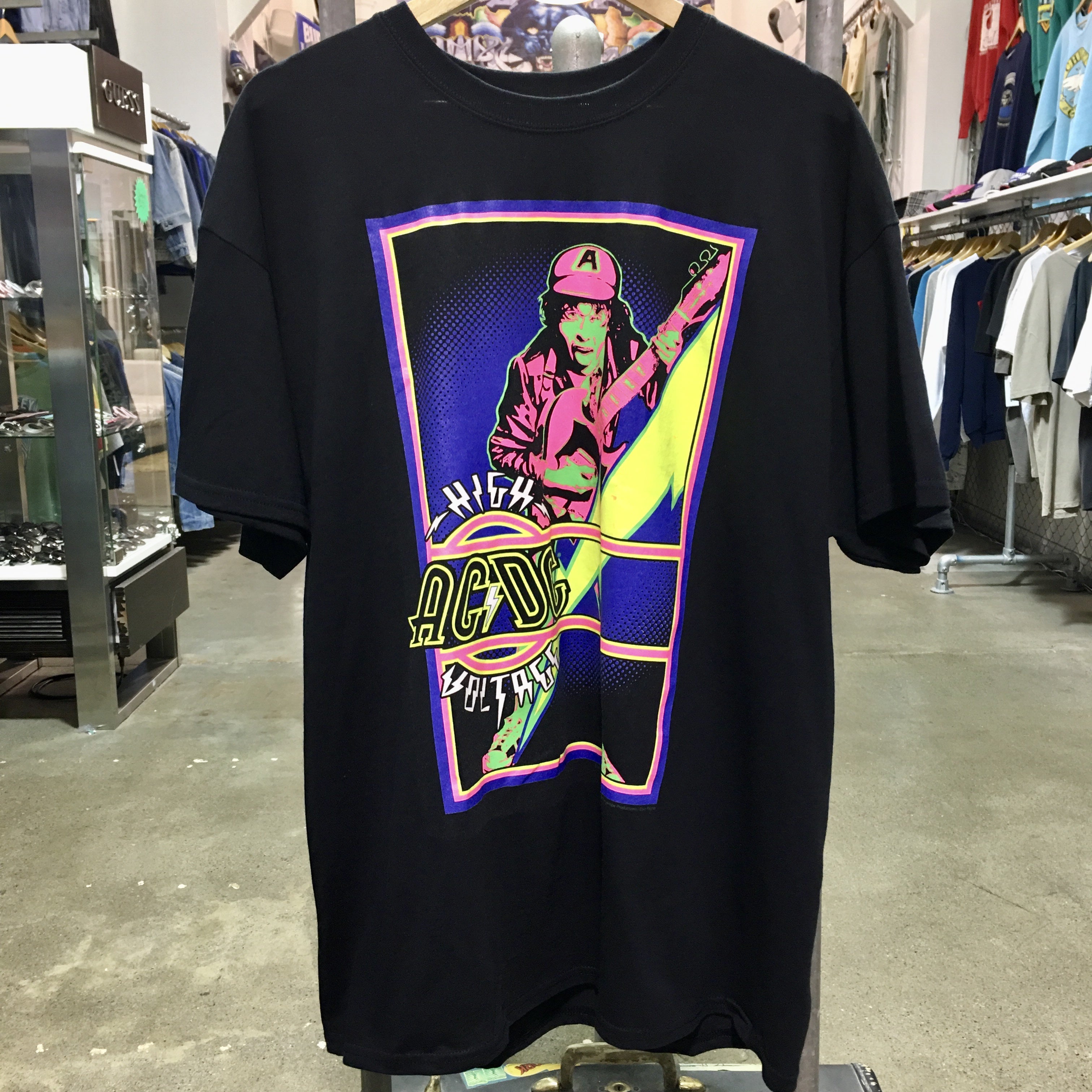 AC-DC High Voltage Blacklight Tee