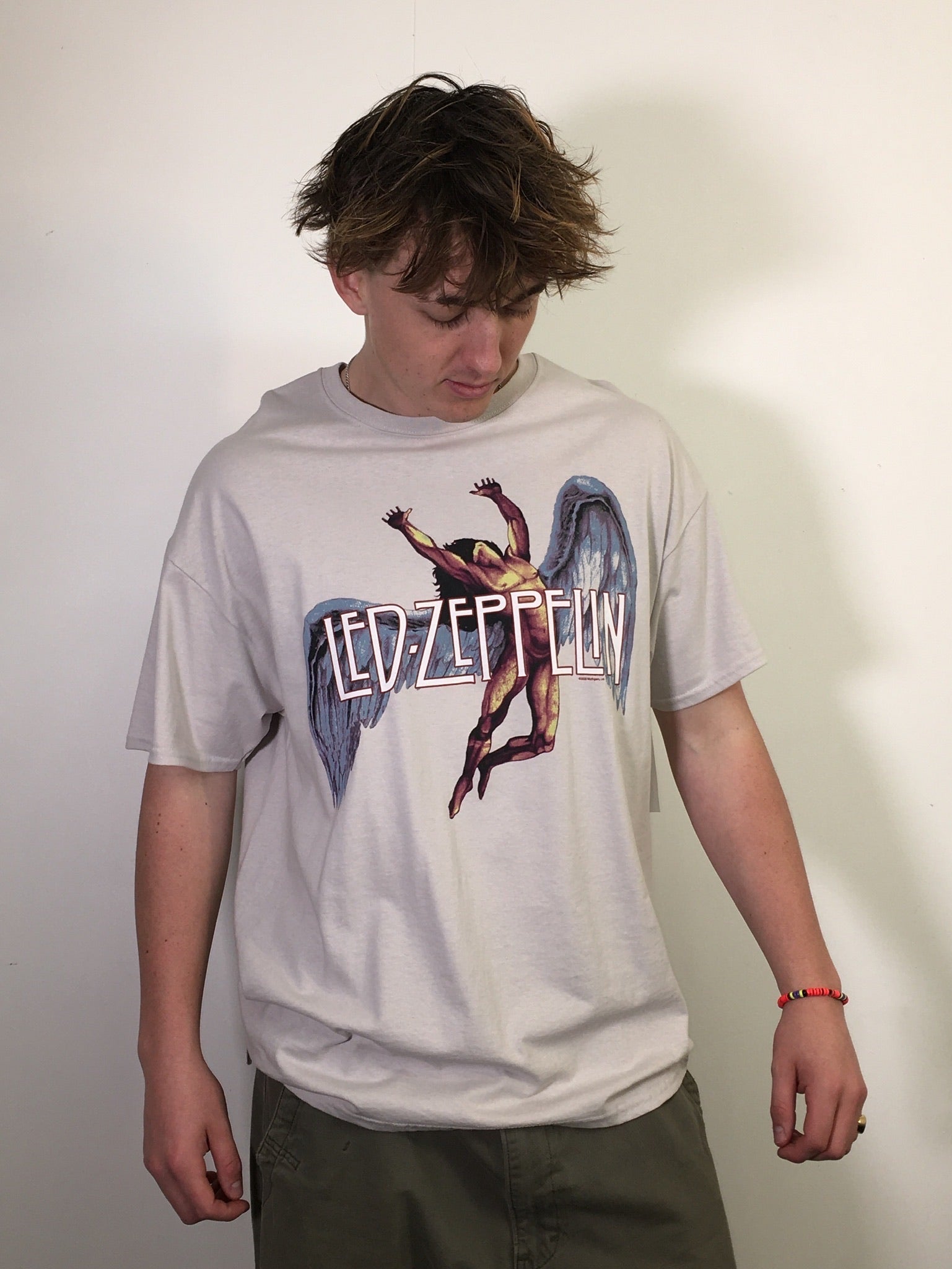 Led Zeppelin Large Icarus Grey Tee