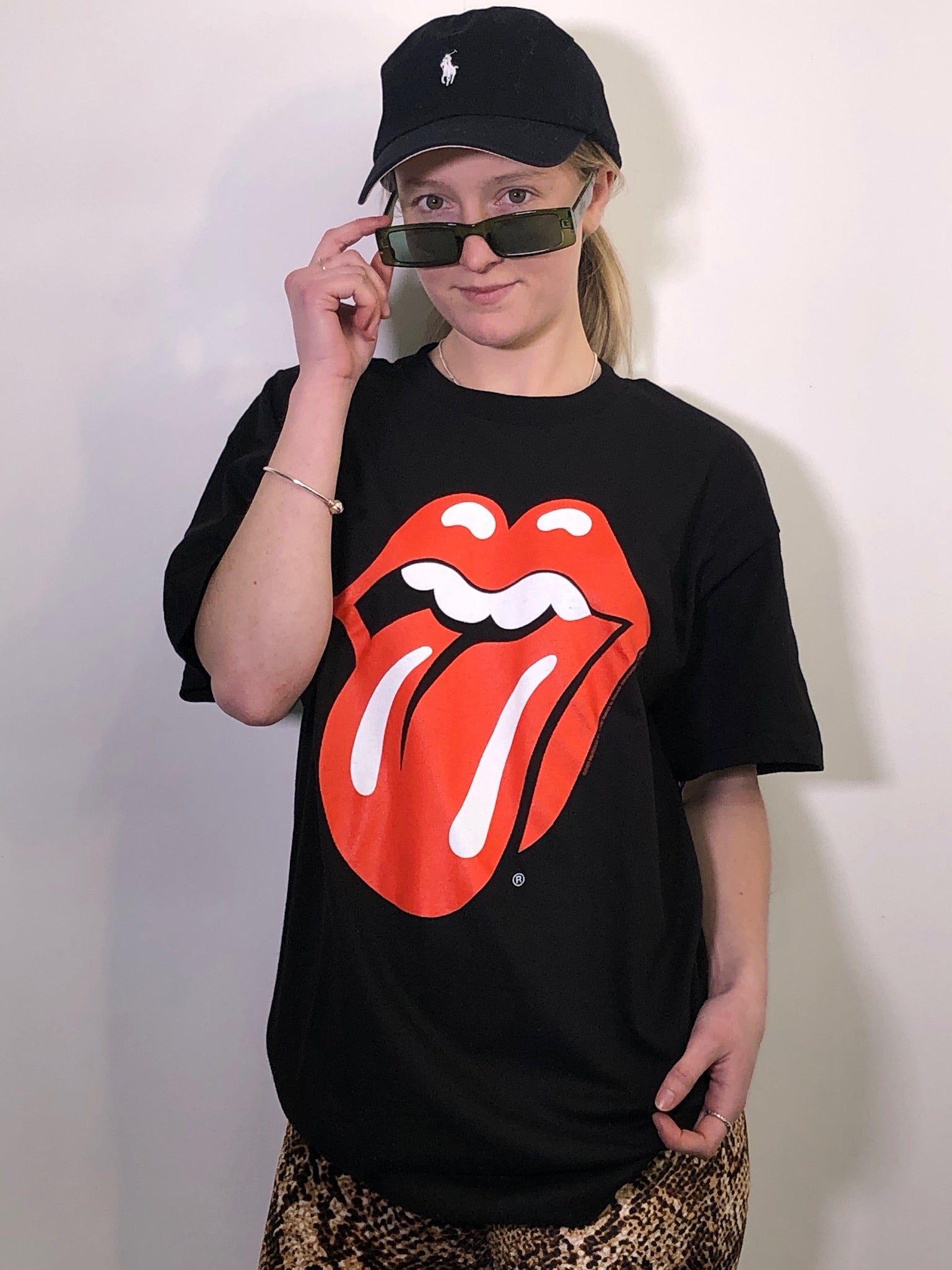 Rolling Stones the Classic Tongue Black Tee