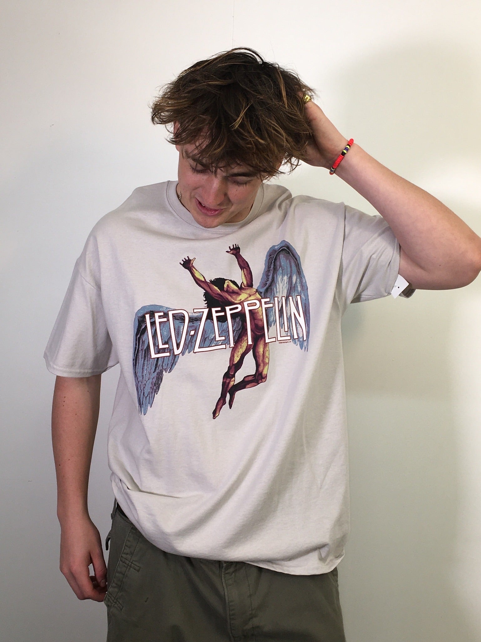 Led Zeppelin Large Icarus Grey Tee