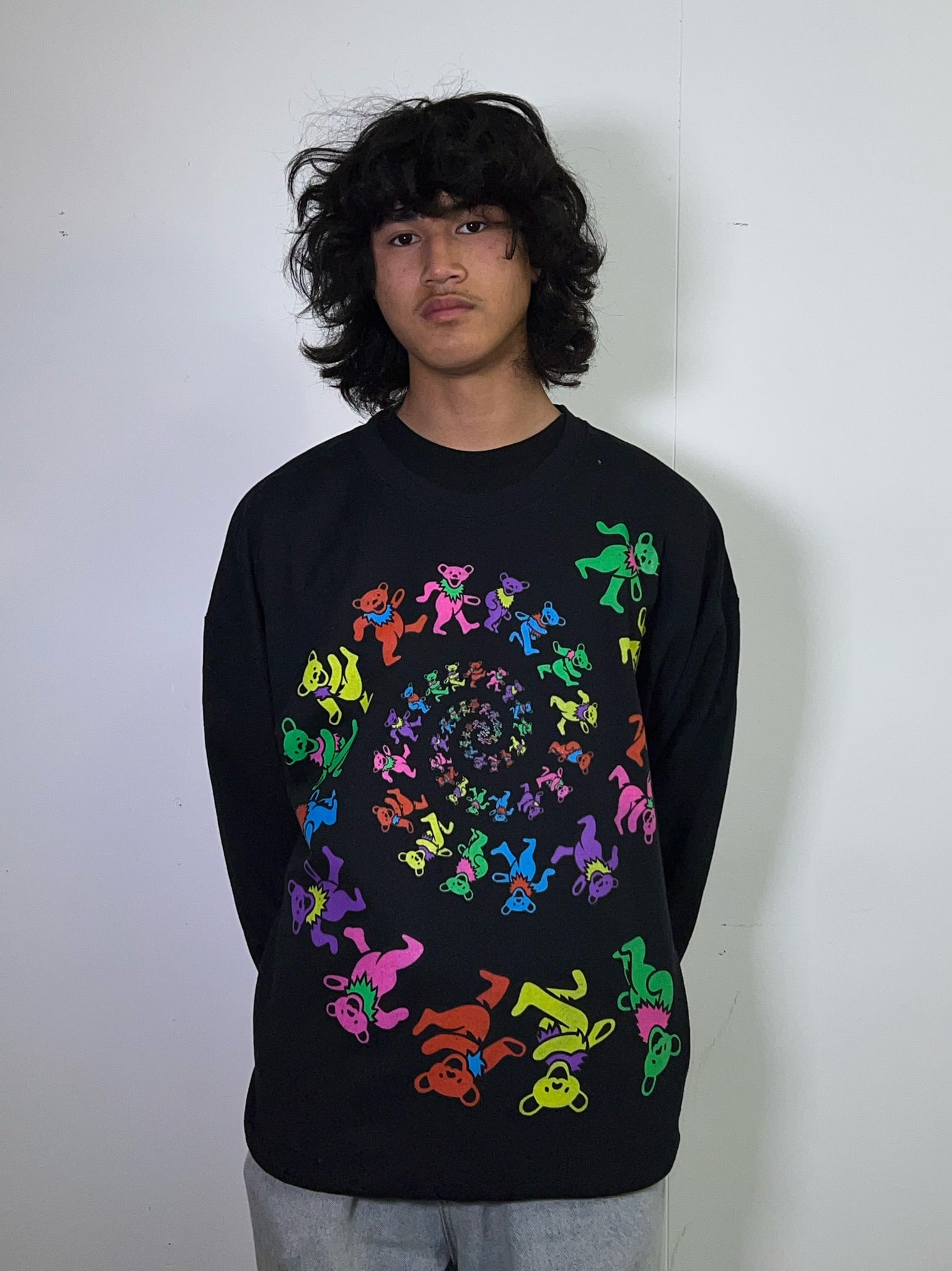 Grateful Dead Spiral Bears Black Sweatshirt