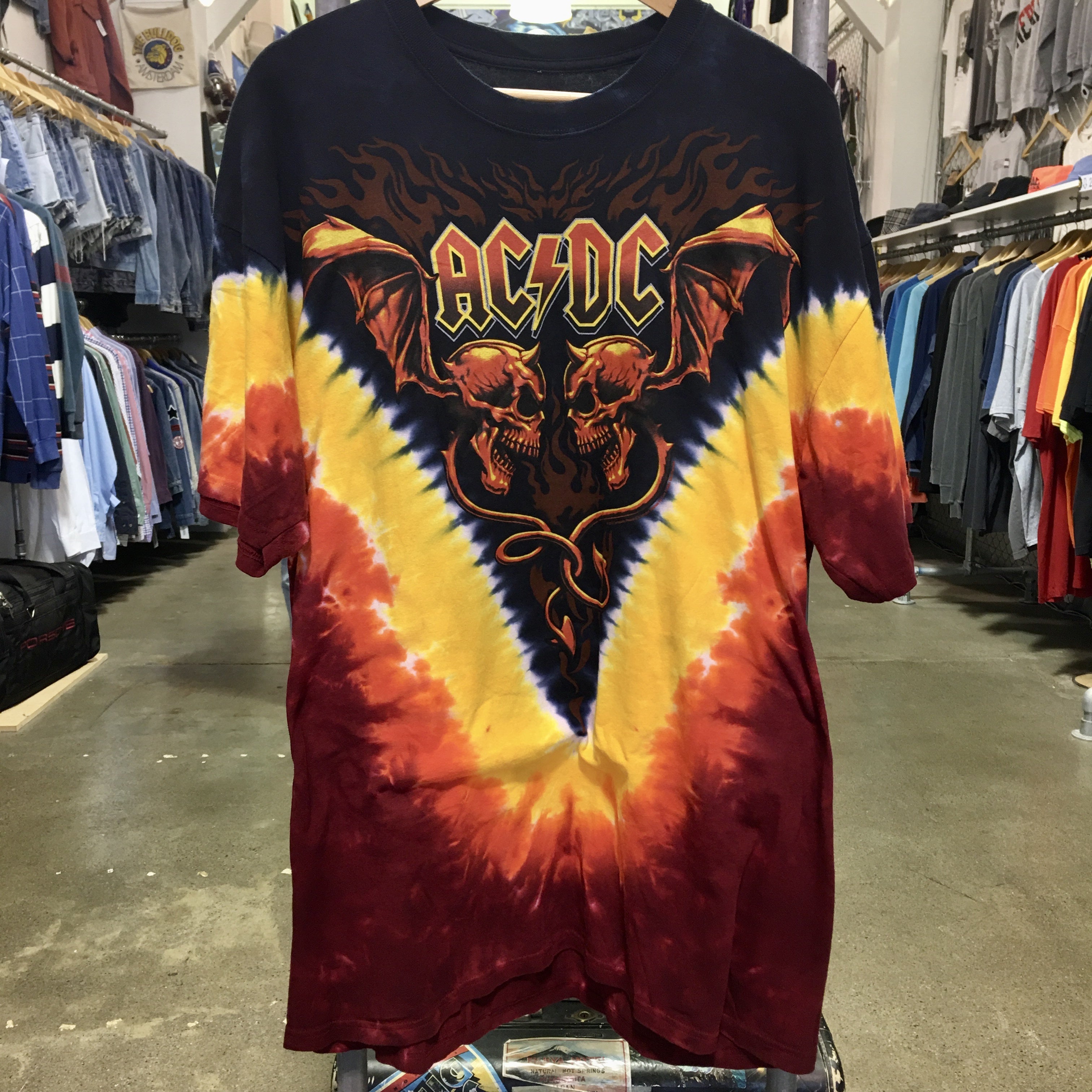 AC-DC Evil Wings Tie-Dye Tee