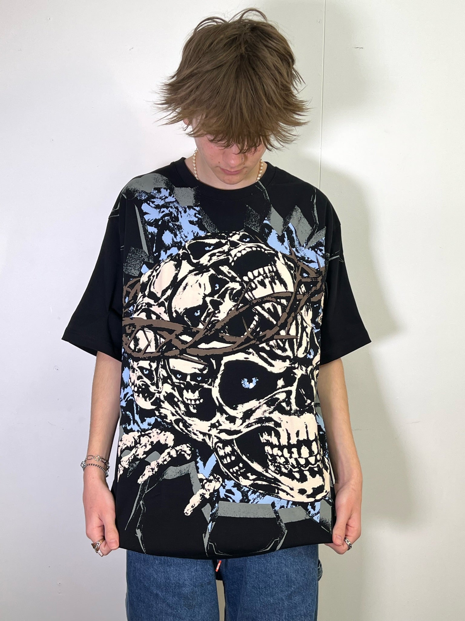 Unwanted Awaken All Over Print Black Tee