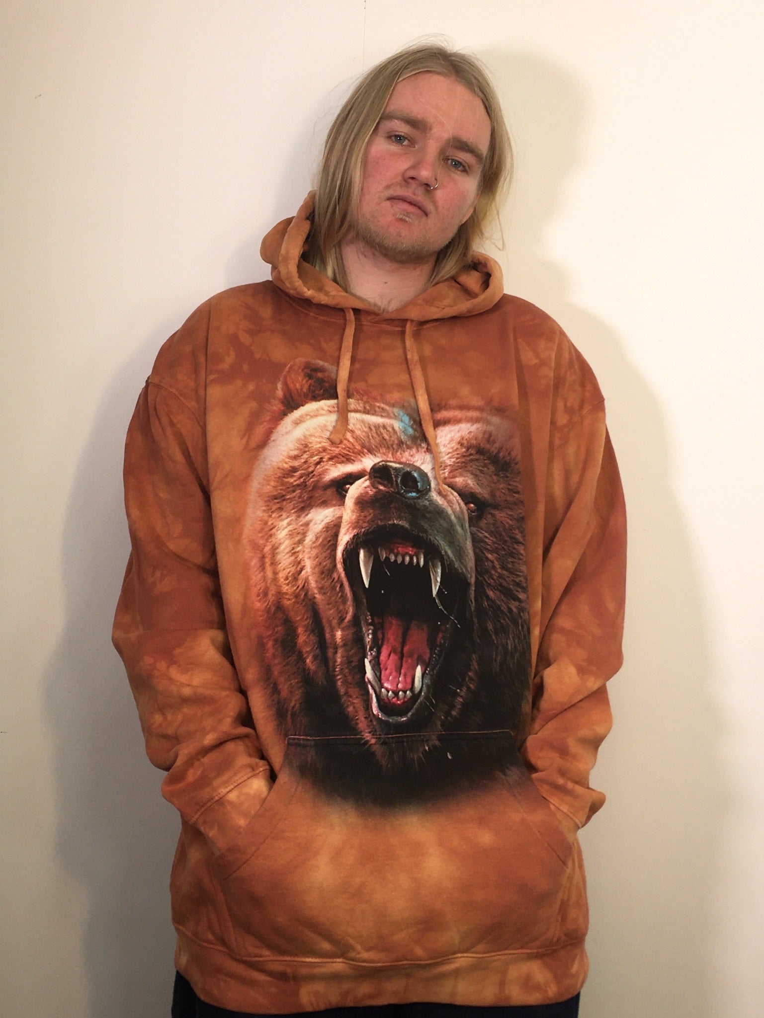 Grizzly Growl Brown Hoodie Emporium Streetwear