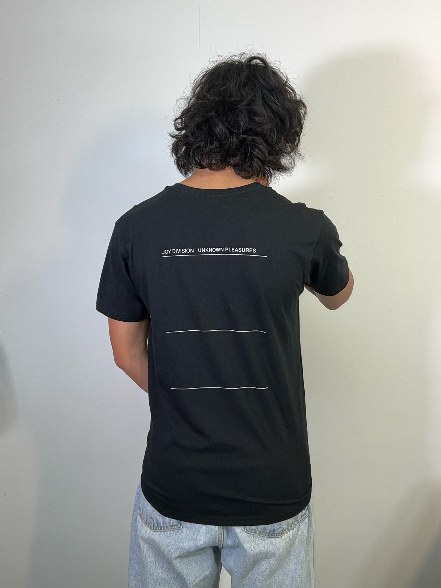 Joy Division Unknown Pleasure Back Print Black Tee