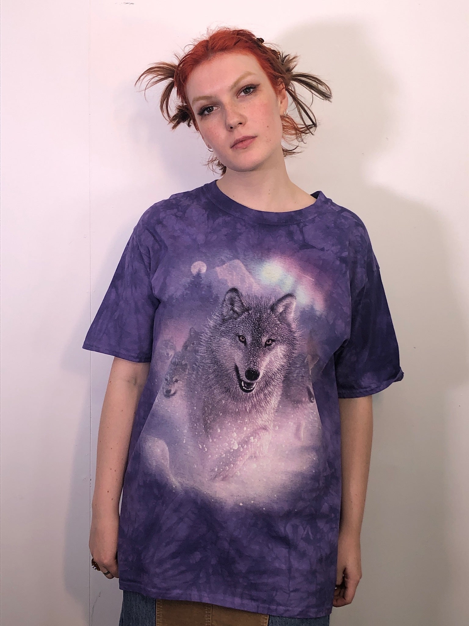 Northern Lights Wolf Tee