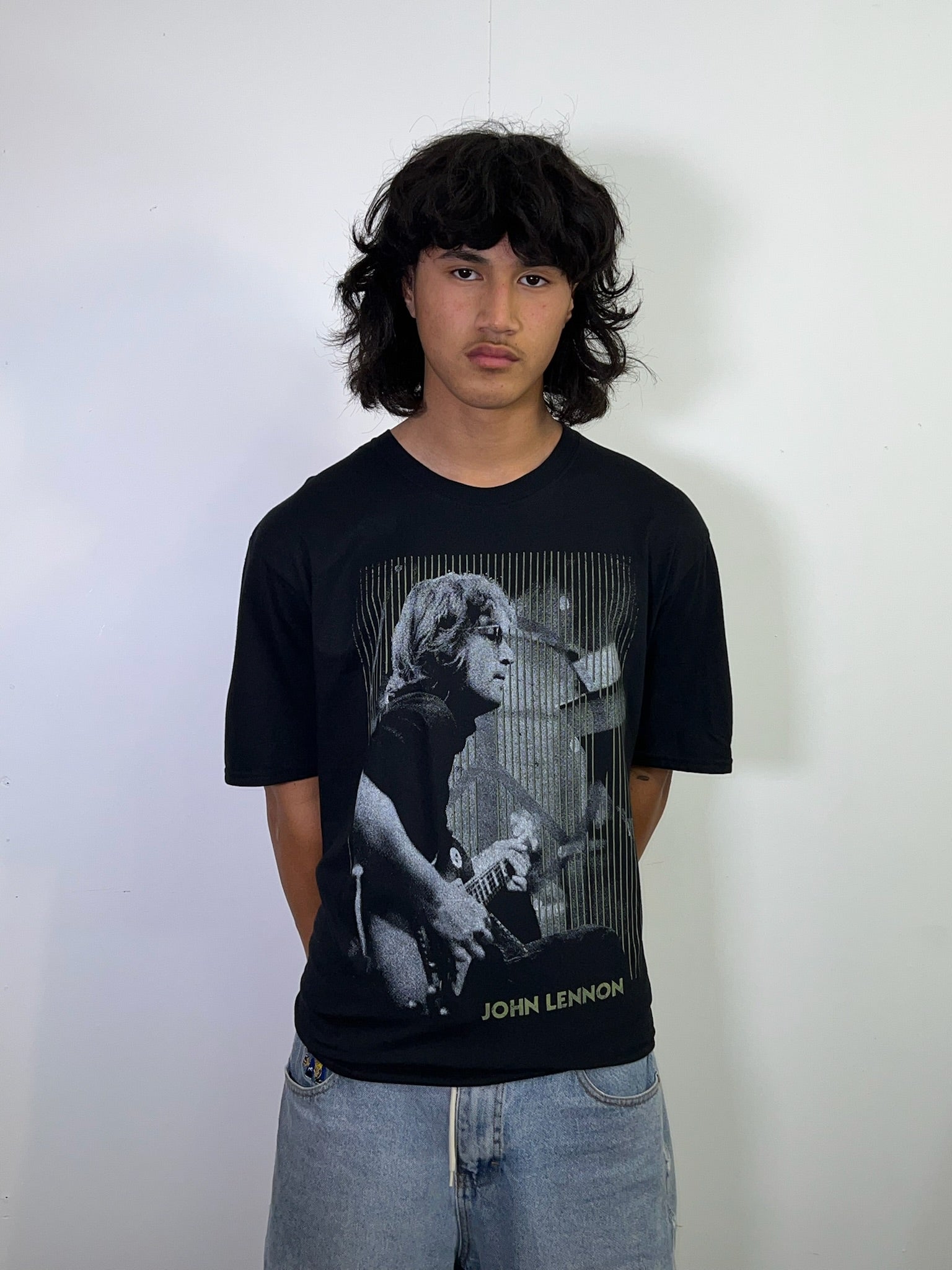 John Lennon Gibson Black Tee