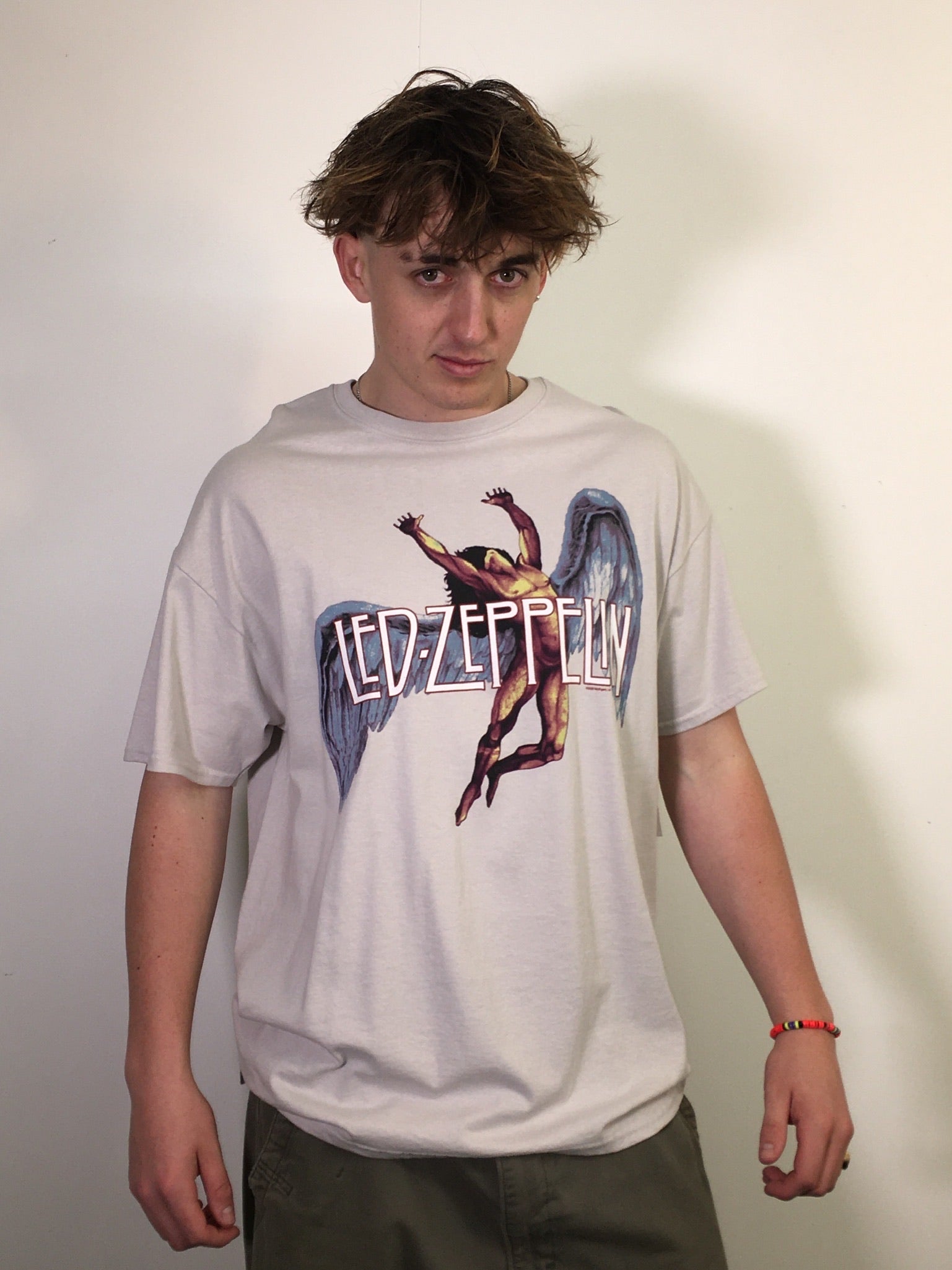 Led Zeppelin Large Icarus Grey Tee