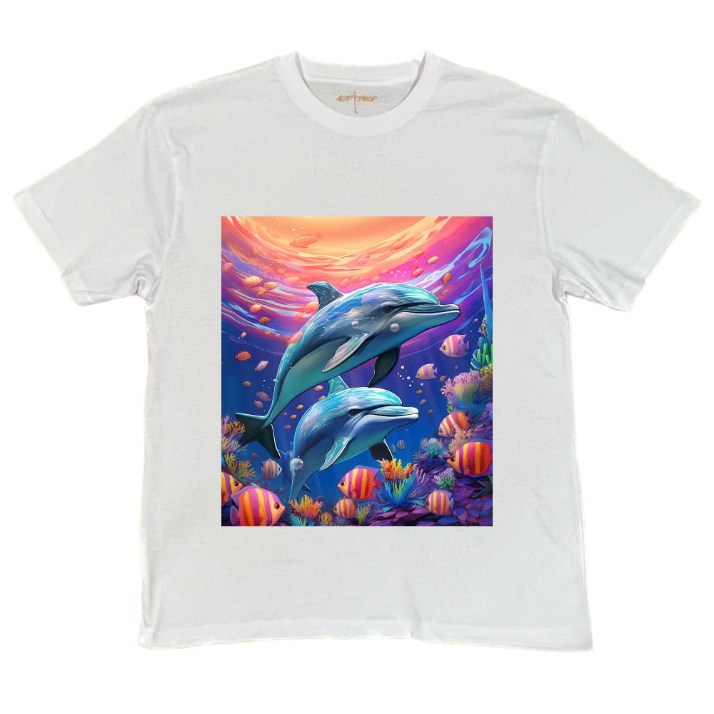 Dolphins in Colour Design Tee