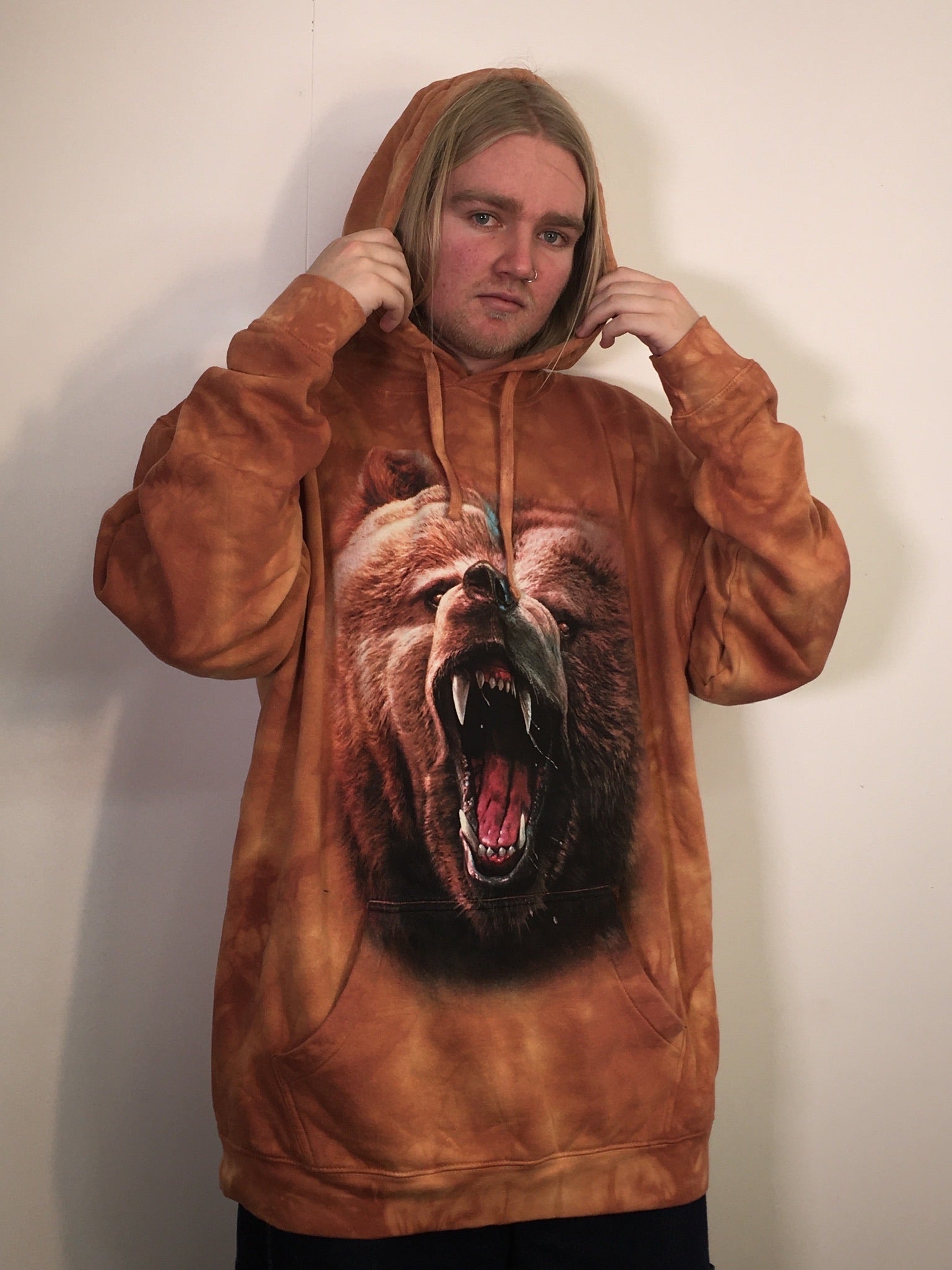 Grizzly Growl Brown Hoodie