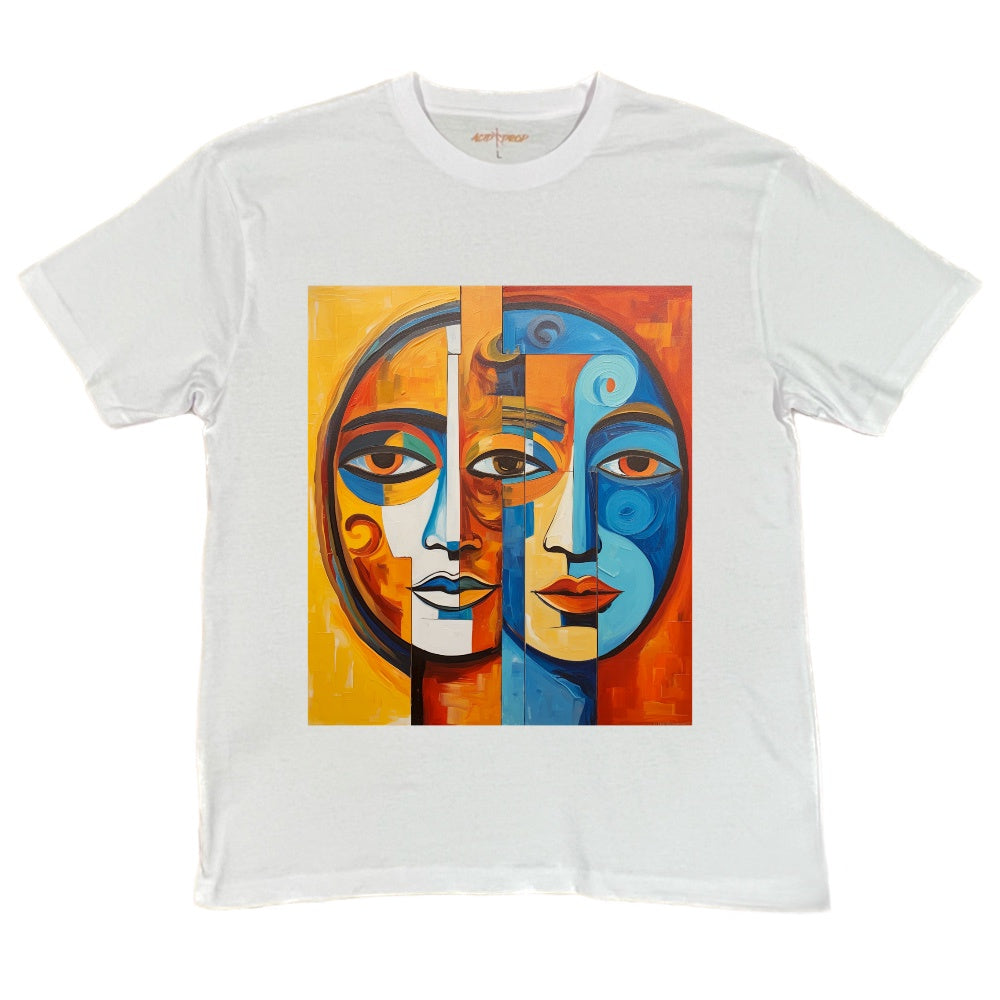 Heads Abstract #4 Tee