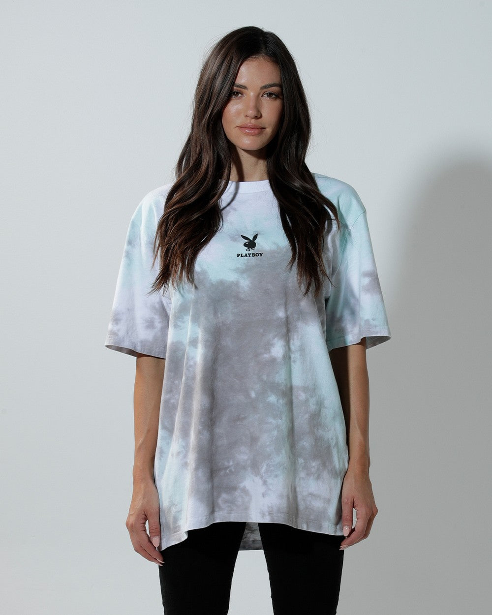 Playboy Tie Dye Bunny Mint Tee