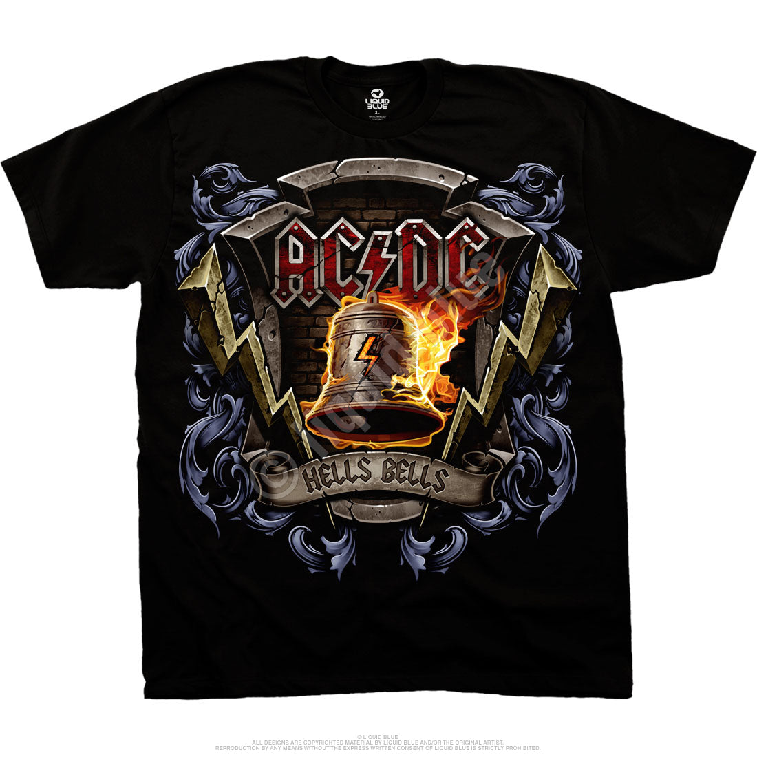 AC-DC Hells Bells Shield Tee