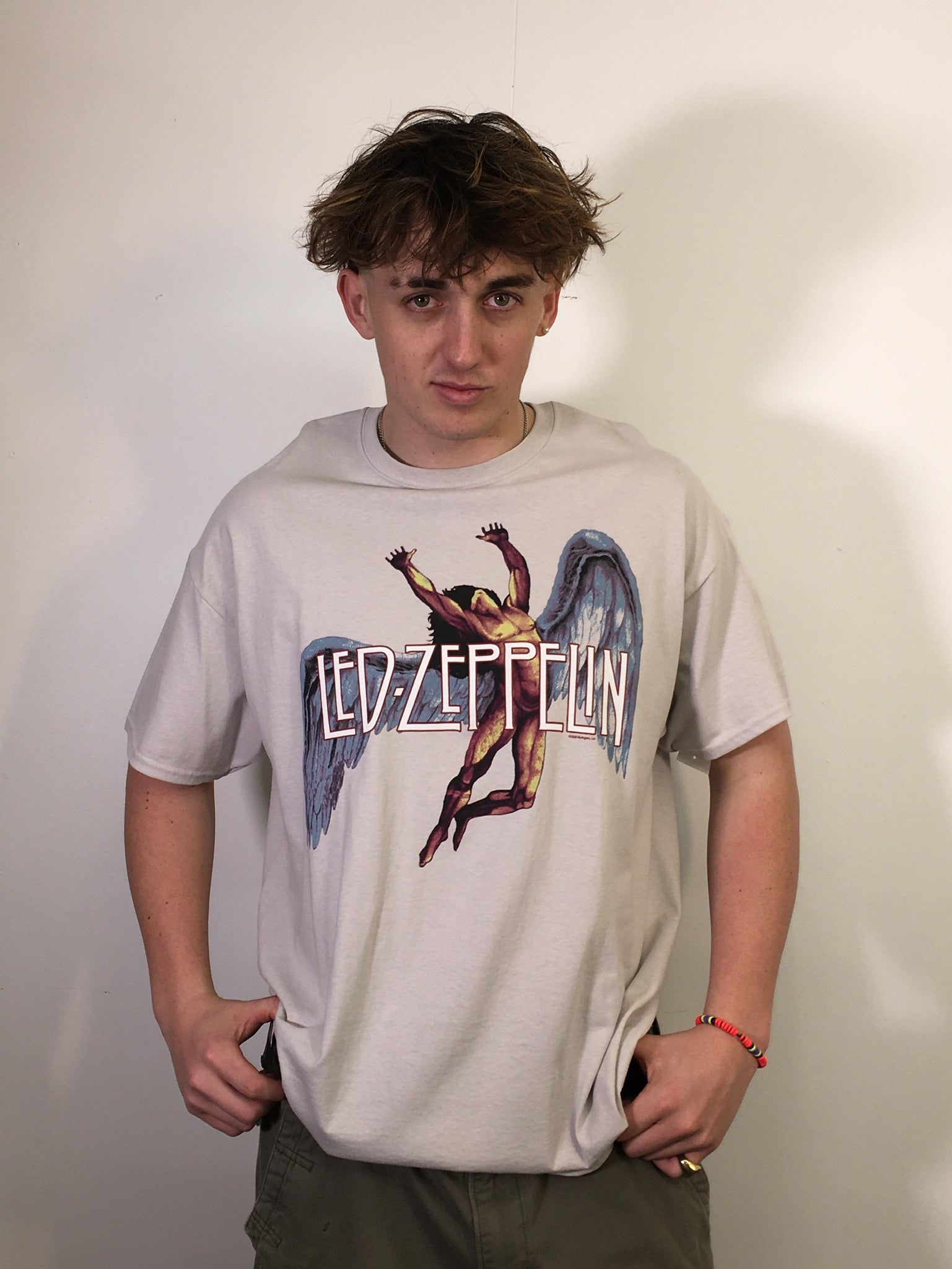 Led Zeppelin Large Icarus Grey Tee